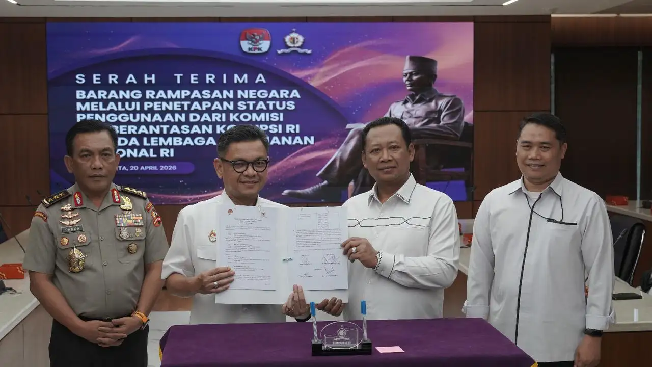 KPK Serahkan Rp3,52 M ke Lemhannas, Barang Rampasan Jadi Aset Negara