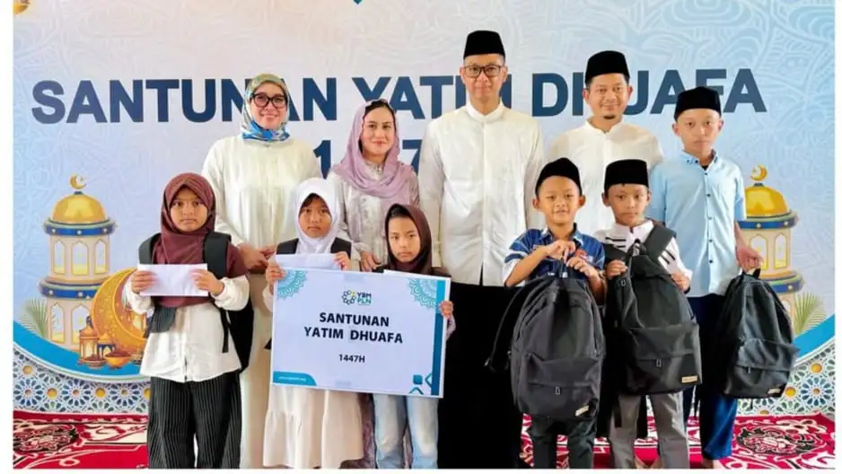 Direktur Distribusi PLN Rayakan Idul Fitri 1447H Bersama Keluarga dan Anak Yatim